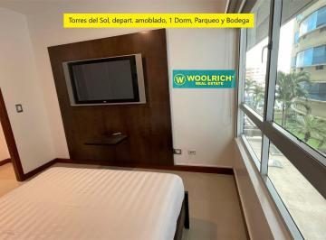 Suite de 1 habitación, Guayaquil · Suite Amoblada, Torres del Sol, 1 Dorm, Parqueo y Bodegas.*todo Incluido