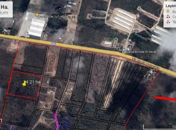 Terreno / Lote , Montecristi · Terreno 4.21 Ha Frente a Bodegas Tuti
