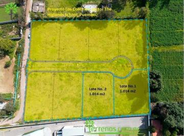 Terreno / Lote · 1014m² · Venta de Terreno 1.014 m². Puembo, Proyecto Los Colibríes, Lote No.1.