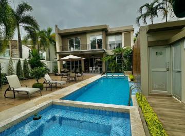 Casa de 4 habitaciones, Guayaquil · Vendo Casa Km 7 Vía Samborondon, Al Lago, Piscina, 4 Dorm., Sala Tv
