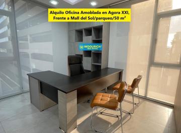Oficina comercial de 3 habitaciones, Guayaquil · Agora Xxi, Alquilo Oficina Frente a Mall del Sol/parqueo/50 m²