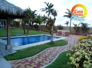 Casa de 4 habitaciones, Playas · Casa de Venta Frente Al Mar en Playas Villamil de Lujo, Via a Data