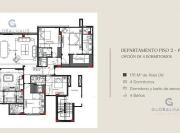 Departamento · 165m² · 3 Habitaciones · 2 Estacionamientos · Venta de Departamentos en Isla Mocolí, Icon Bay G. m.