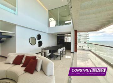 Departamento · 300m² · 4 Habitaciones · 3 Estacionamientos · Penthouse Amoblado Vista Al Mar - Playa Murciélago, Manta