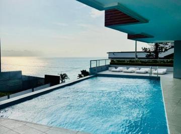 Departamento de 1 habitación, Manta · Suite Amoblada con Vista Al Mar por Estrenar en El Murciélago, de Oportunidad!