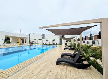 Casa · 105m² · 3 Habitaciones · 2 Estacionamientos · Vendo Casas, Urb, Barú Jardín Portoviejo, 3 Dorm.