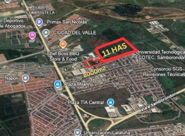 Terreno / Lote , Daule · Venta Lote Terreno 11 Hectáreas en Km. 2.5 Vía a Salitre $90 El Metro Cuadrado