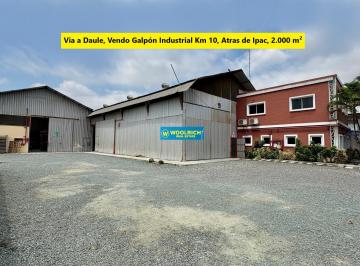 Bodega-Galpón de 6 habitaciones, Guayaquil · Via a Daule, Vendo Galpón Industrial Km 10, Atras de Ipac, 2.000 m²
