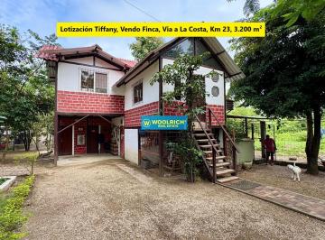 Hacienda-Quinta de 4 habitaciones, Guayaquil · Lotización Tiffany, Vendo Finca, Via a La Costa, Km 23, 3.200 m²