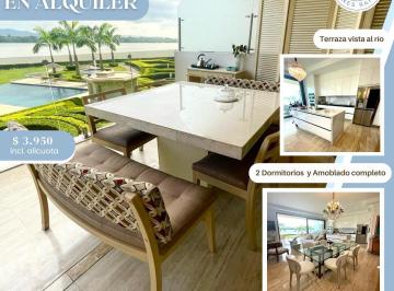 Departamento de 2 habitaciones, Guayaquil · Departamento en Alquiler (Vista Al Río, Full Amoblado) - Samborondón