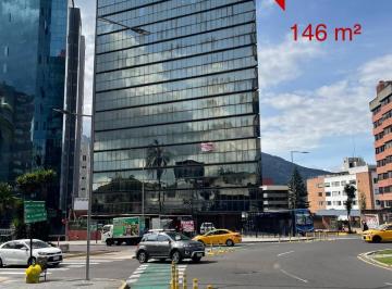 Oficina comercial de 1 habitación, Quito · Oficina de Renta 146 m², Excelente Vista