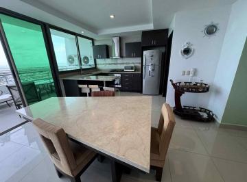 Departamento de 3 habitaciones, Salinas · Elegancia Frente Al Mar en Salinas – Totalmente Amoblado con Balcón Amplio