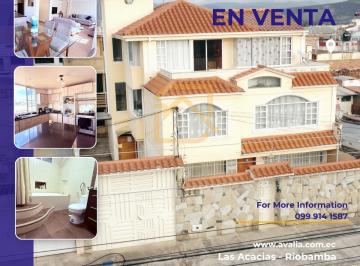 Casa de 10 habitaciones, Riobamba · Venta de Casa Al Norte de Riobamba Sector Las Acacias