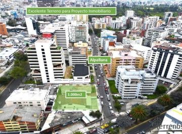 Terreno / Lote · 1067m² · Terreno en Venta en Quito, Alpallana y Diego de Almagro