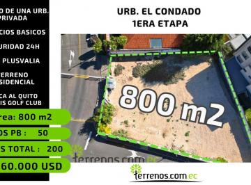 Terreno / Lote · 800m² · Terreno de 800 m² Dentro de La Urb. El Condado