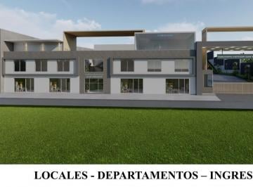 Fachada locales y depart. · Proyecto Inmobiliario Ferroviaria Alta