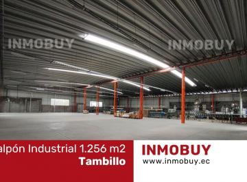 Bodega-Galpón , Machachi · Vendo Galpón Industrial 1256 m² – Tambillo, Mejía
