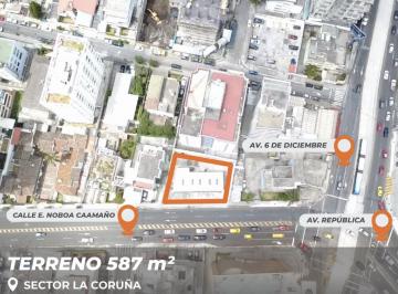 Terreno / Lote · 587m² · Terreno en Venta Republica y 6 de Diciembre