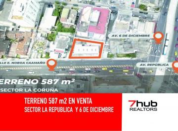 Terreno / Lote · 587m² · Terreno en Venta Republica y 6 de Diciembre