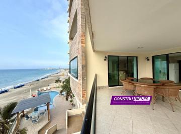 Departamento · 220m² · 3 Habitaciones · 2 Estacionamientos · Departamento Amoblado Frente Al Mar, Playa El Murciélago, Manta