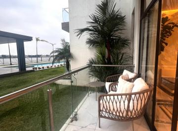 Departamento de 3 habitaciones, Guayaquil · En V E N T a Lindo Dpto. Vista Al Rio, Balcon, Planta Baja - urb"Riverside" - 145 m²