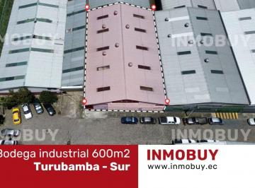Bodega-Galpón , Quito · Venta de Bodega Industrial Mediano Impacto de 600 m² en Turubamba Sur – Quito