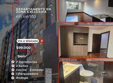 Departamento de 2 habitaciones, Cuenca · Vendido/moderno Departamento Bien Ubicado Vía a Misicata