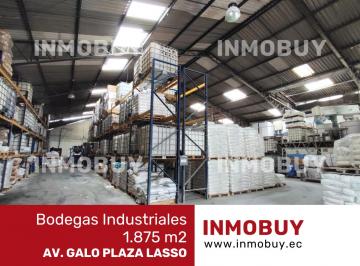 Bodega-Galpón , Quito · Rento Bodega I3 1.875 M&sup2;– Av Galo Plaza Lasso