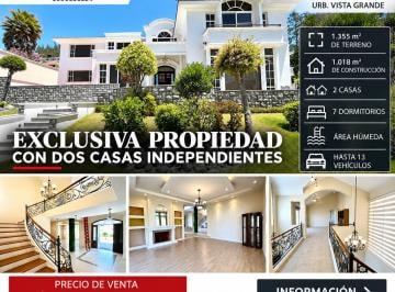 Casa de 8 habitaciones, Quito · Cumbayá – Urb. Vista Grande | Vendo Propiedad de 1.018 m² de Construcción en 1.355 m² de Terreno
