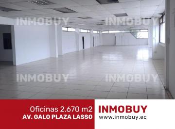 Oficina comercial 2670m² Alquiler Norte de Quito · Rento Oficinas 2.670 m² – Av Galo Plaza Lasso, Carcelén Industrial
