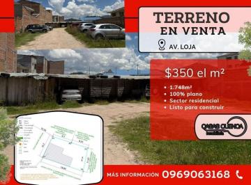 Terreno / Lote , Cuenca · Vendido/terreno Estratégico en El Sector Av Loja (L3156)