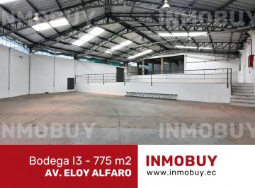 Bodega-Galpón , Quito · Rento Bodega I3 - 775 m² – Cristiania – Av Eloy Alfaro