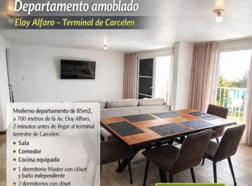 Departamento de 3 habitaciones, Quito · Carcelén Departamento Amoblado