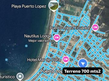 Terreno / Lote · 700m² · Terreno en Venta en Puerto López Cerca del Mar - Adrm