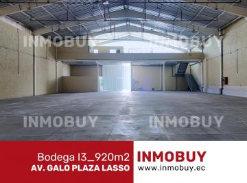 Bodega-Galpón , Quito · Arriendo Bodega Industrial 920 M²– Av Galo Plaza Lasso