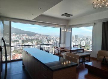 Departamento de 2 habitaciones, Quito · Coruña Penthouse Amoblado 2 Dorm. 3 Baños Gimnasio Bbq
