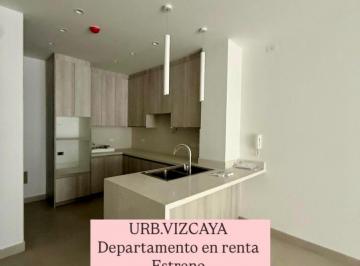 Departamento de 2 habitaciones, Guayaquil · 6635.urb. Vizcaya 1 - Samborondon Km9, Alquilo Departamento de Estreno Semi Amoblado 2 Dorm $1200.