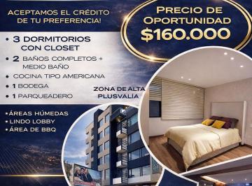 Departamento de 3 habitaciones, Quito · Vendo Departamento 110 m² a Estrenar 3 Dorm. en Urb. El Condado Conjunto Privado
