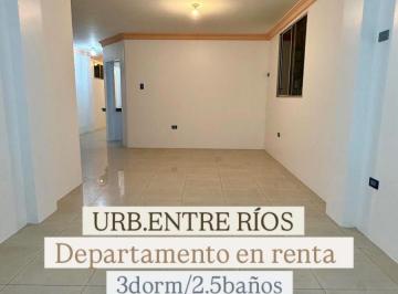 Departamento de 3 habitaciones, Guayaquil · 6678. Urb. Entre Ríos - Samborondon Km1.5, Alquilo Depto 3 Dorm. $935.