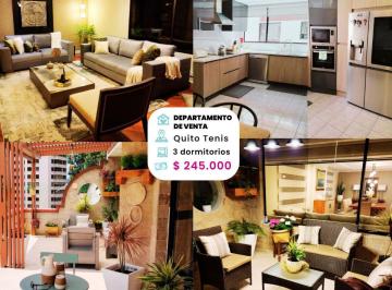 Departamento de 3 habitaciones, Quito · Departamento de 3 Dorm. en Quito Tenis Alto, Calle Alonso de Torres.