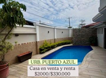 Casa de 4 habitaciones, Guayaquil · 6778. Puerto Azul - Via a La Costa Km9, Alquilo/ Vendo Casa de Una Planta $2000 / $330.000