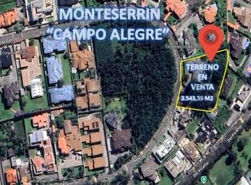 Terreno / Lote · 392m² · 3 Habitaciones · 6 Estacionamientos · Oportunidad Única: El Terreno Más Exclusivo en Monteserrín - Campo Alegre