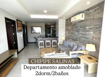 Departamento de 2 habitaciones, Guayaquil · 6784.chipipe - Salinas, Departamento Amoblado en Venta 2 Dorm. $180.000.