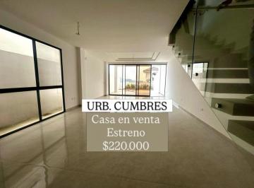 Casa de 3 habitaciones, Guayaquil · 6809.urb. Cumbres - Ceibos, Vendo Casas Duplex de Estreno 3 Dorm $220.000.