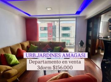Departamento de 3 habitaciones, Quito · 6821. Urb. Jardines de Amagasí – Quito, Vendo Departamento 3 Dorm. $156.000