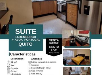 Suite de 1 habitación, Quito · Venta Suite 54 m² – Luxemburgo y Av Portugal – Cerca Parque La Carolina – Quito