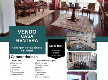 Casa de 8 habitaciones, Quito · Venta Casa Rentera con 2 Locales Comerciales – Sector El Morlán Quito