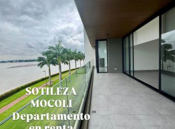 Departamento de 3 habitaciones, Guayaquil · 6835. Isla Mocolí – Sotileza, Alquilo Departamento de Estreno 3 Dorm. $3300.