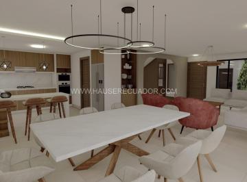 Casa · 141m² · 3 Habitaciones · 5 Estacionamientos · Casa por Estrenar en Conocoto con 4 Parqueaderos, Terreno de 570 m², Dentro de Urbanización