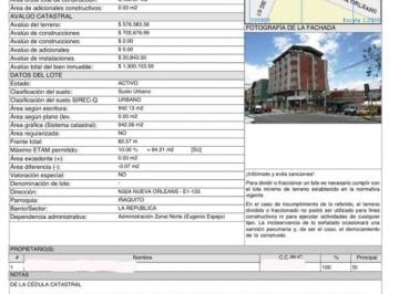 Edificio-Hotel-Fabrica de 47 habitaciones, Quito · Mariana de Jesus, Edificio de 6 Pisos, Vista